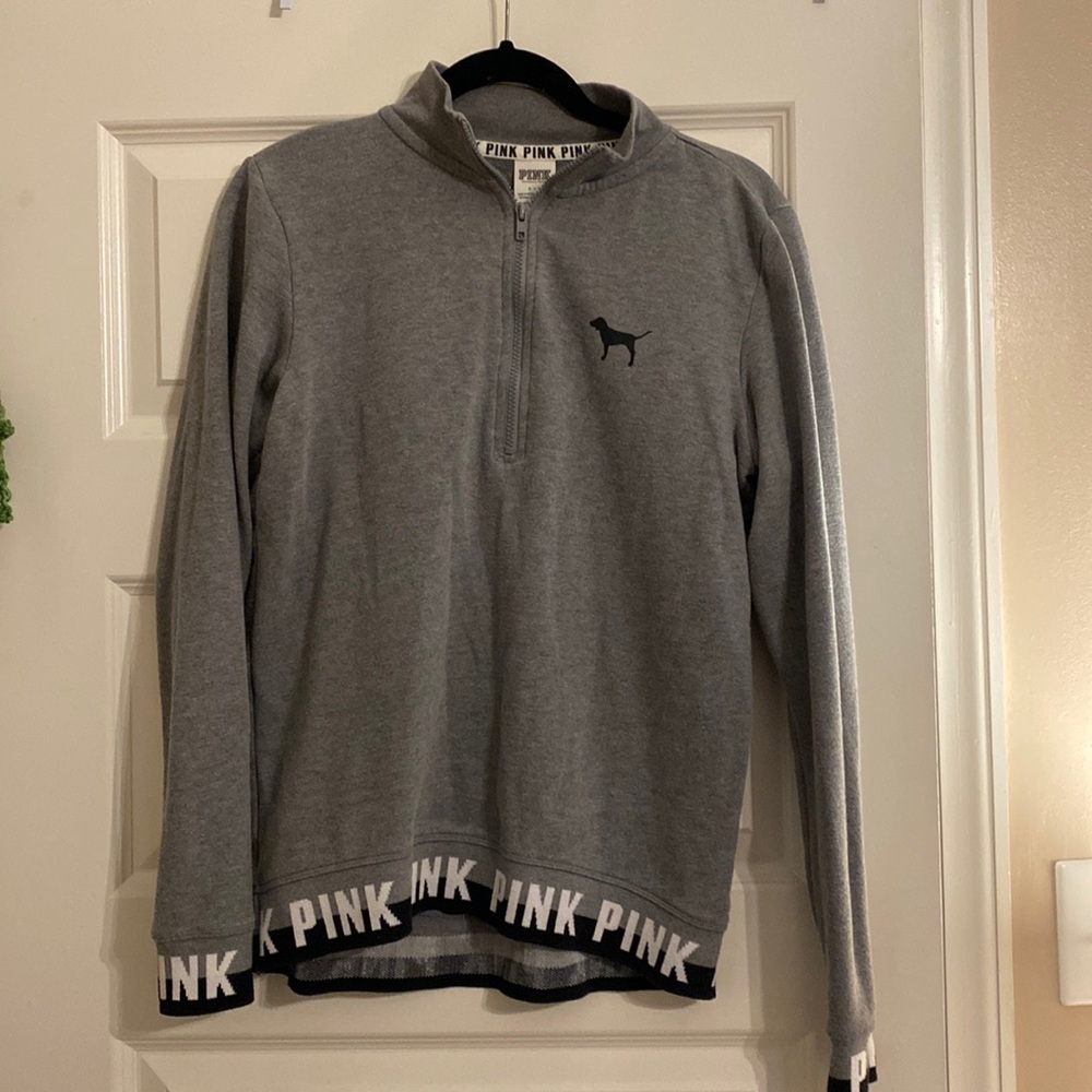 PINK Quarter Zip Size Small